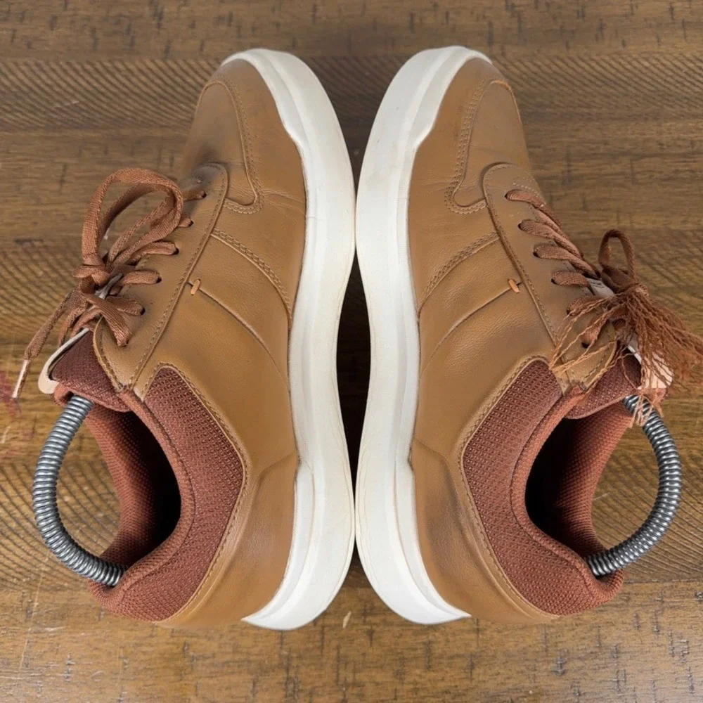 FootJoy Golf Shoes Mens 8 Wide‎ Brown Contour Casual Spikeless Leather Athletic